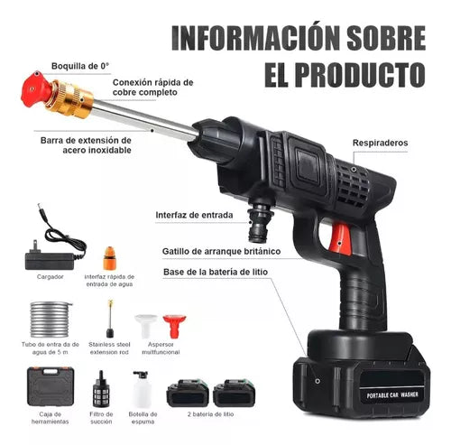 Hidrolavadora Inalámbrica 48v 2 Baterias