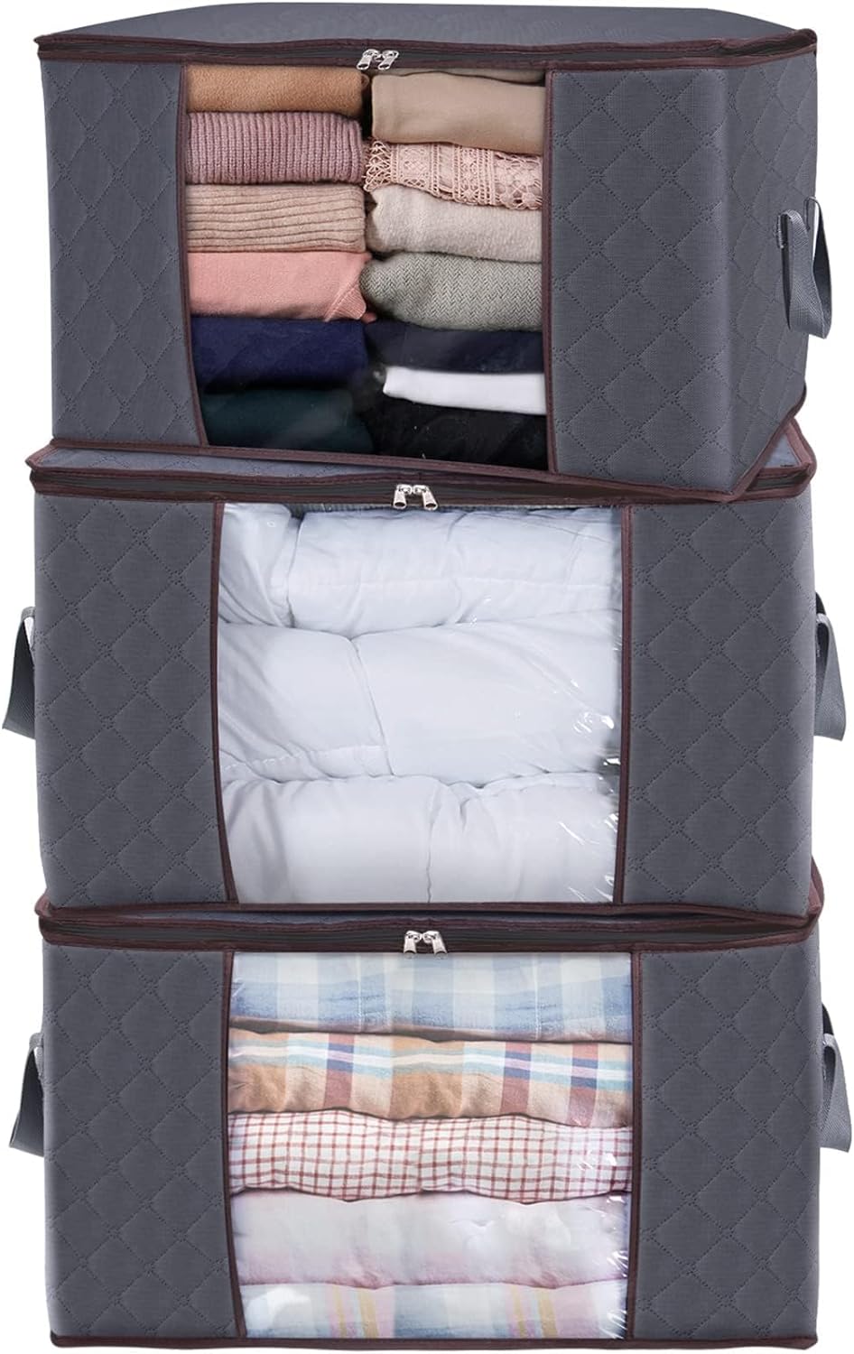 Organizador para cobijas, sabanas y ropa. SET X 3 UNIDADES