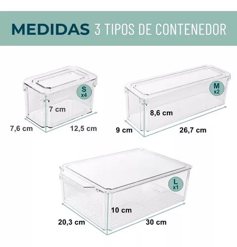 ORGANIZADOR DE NEVERA Y COCINA X 7