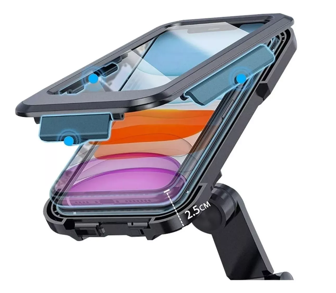 Soporte Porta Celular Moto/bici Impermeable Estuche 360°