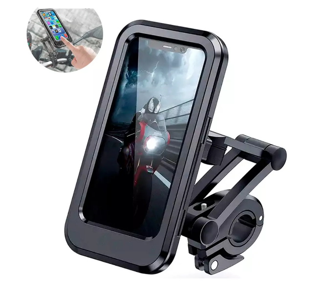 Soporte Porta Celular Moto/bici Impermeable Estuche 360°