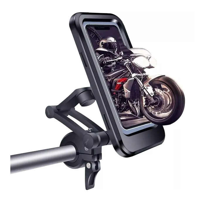 Soporte Porta Celular Moto/bici Impermeable Estuche 360°