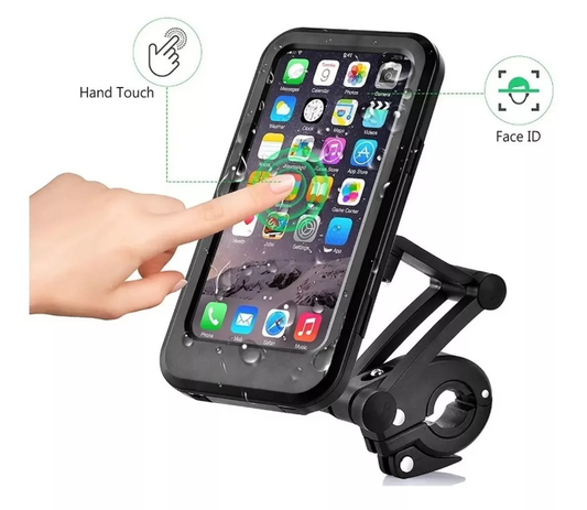 Soporte Porta Celular Moto/bici Impermeable Estuche 360°
