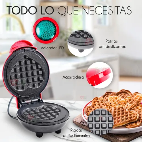 Mini Waflera en forma de Corazón