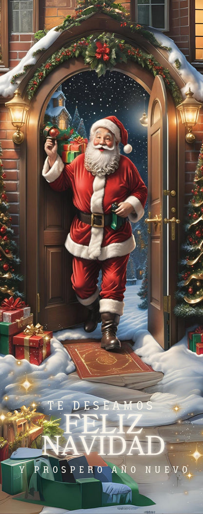 FORRO FUNDA PARA PUERTA NAVIDEÑA