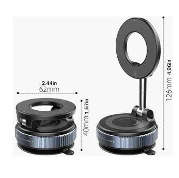 SOPORTE MAGNÉTICO HD-10 CON SUCCIÓN