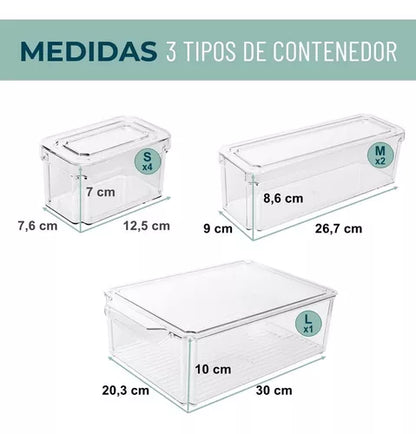 ORGANIZADOR DE NEVERA Y COCINA X 7