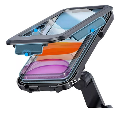 Soporte Porta Celular Moto/bici Impermeable Estuche 360°