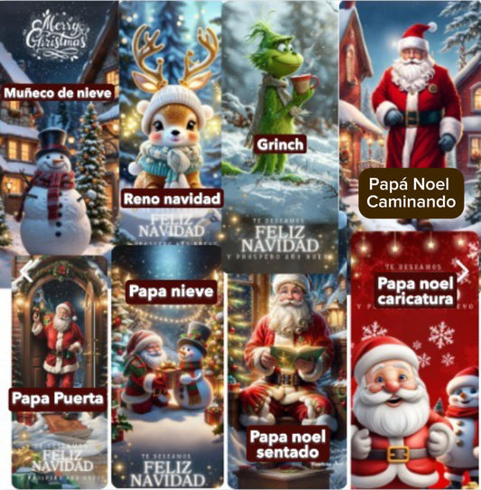 FORRO FUNDA PARA PUERTA NAVIDEÑA